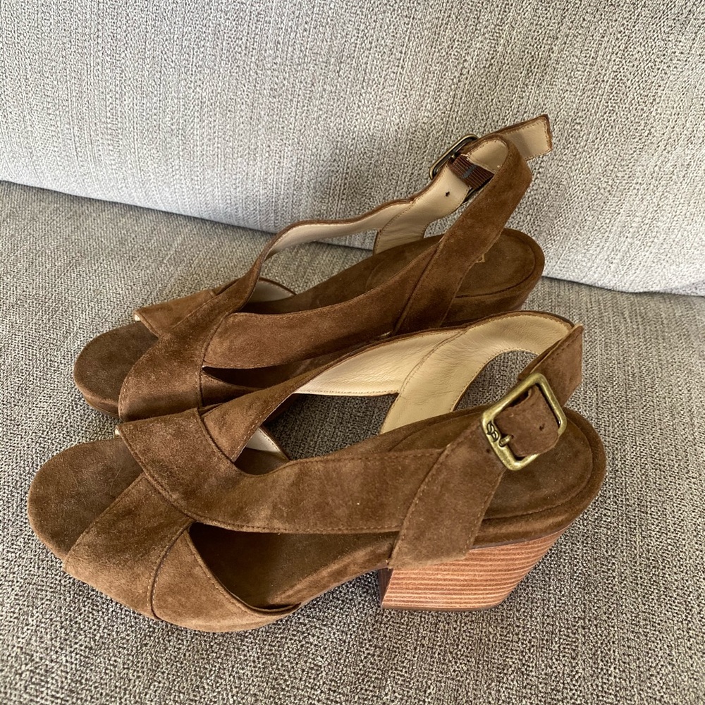 Nurture leather sling back shoe